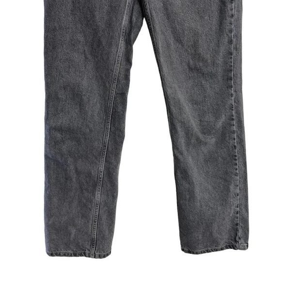 TopShop Gray Kort Jeans Buttonfly W32 Straight Leg Denim Pockets Casual Pants - Picture 4 of 8